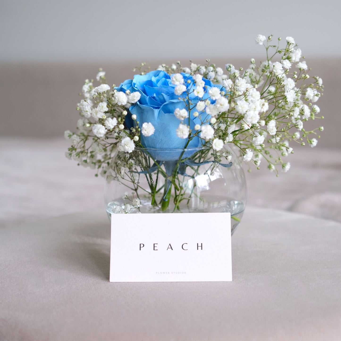 Blue Rose Vase Arrangement