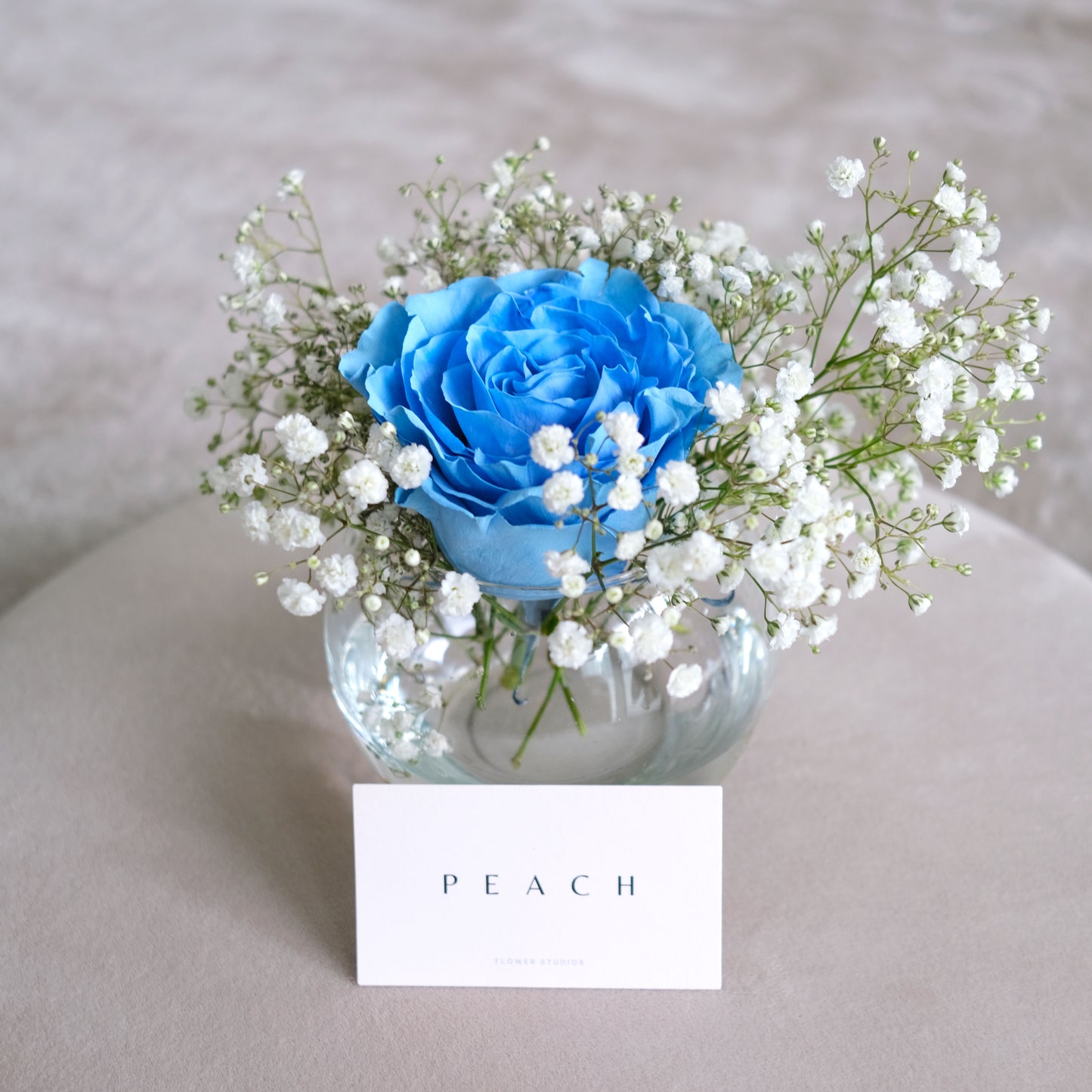Blue Rose Vase Arrangement