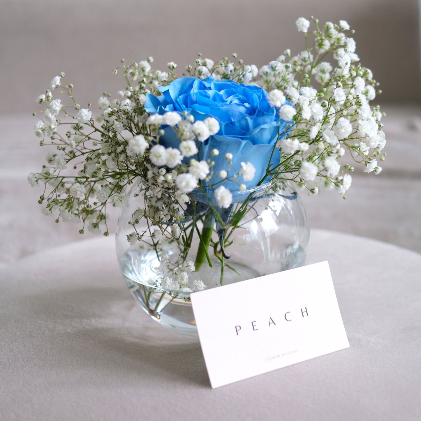Blue Rose Vase Arrangement