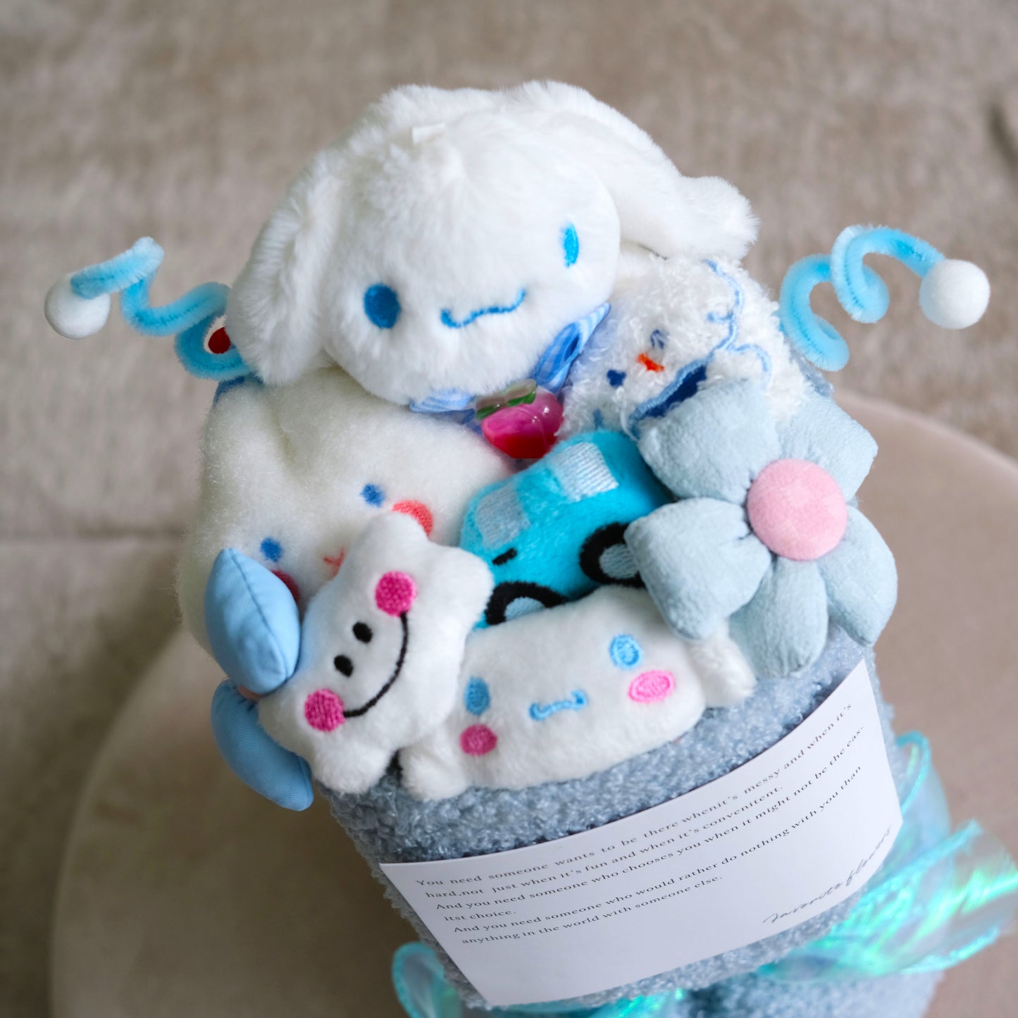 Peach Cinnamoroll Round Toy Bouquet