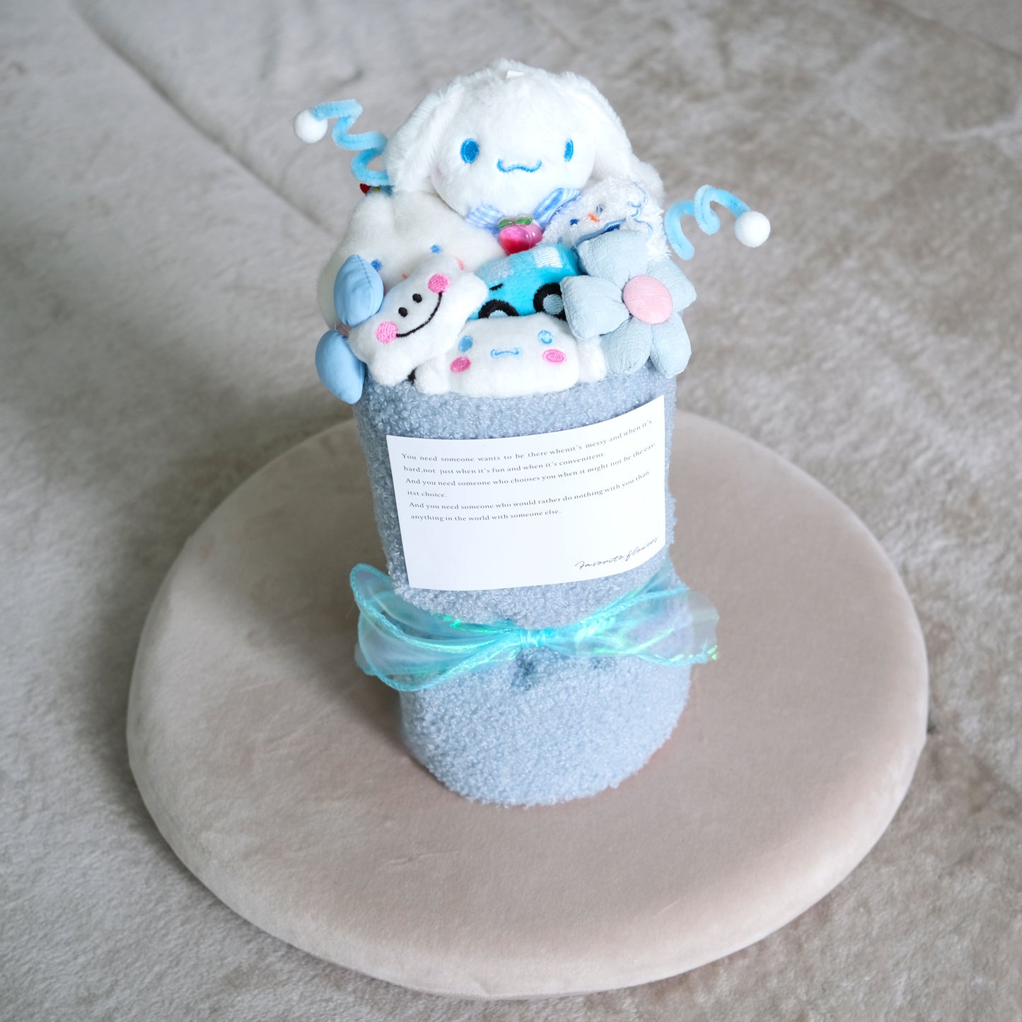 Peach Cinnamoroll Round Toy Bouquet