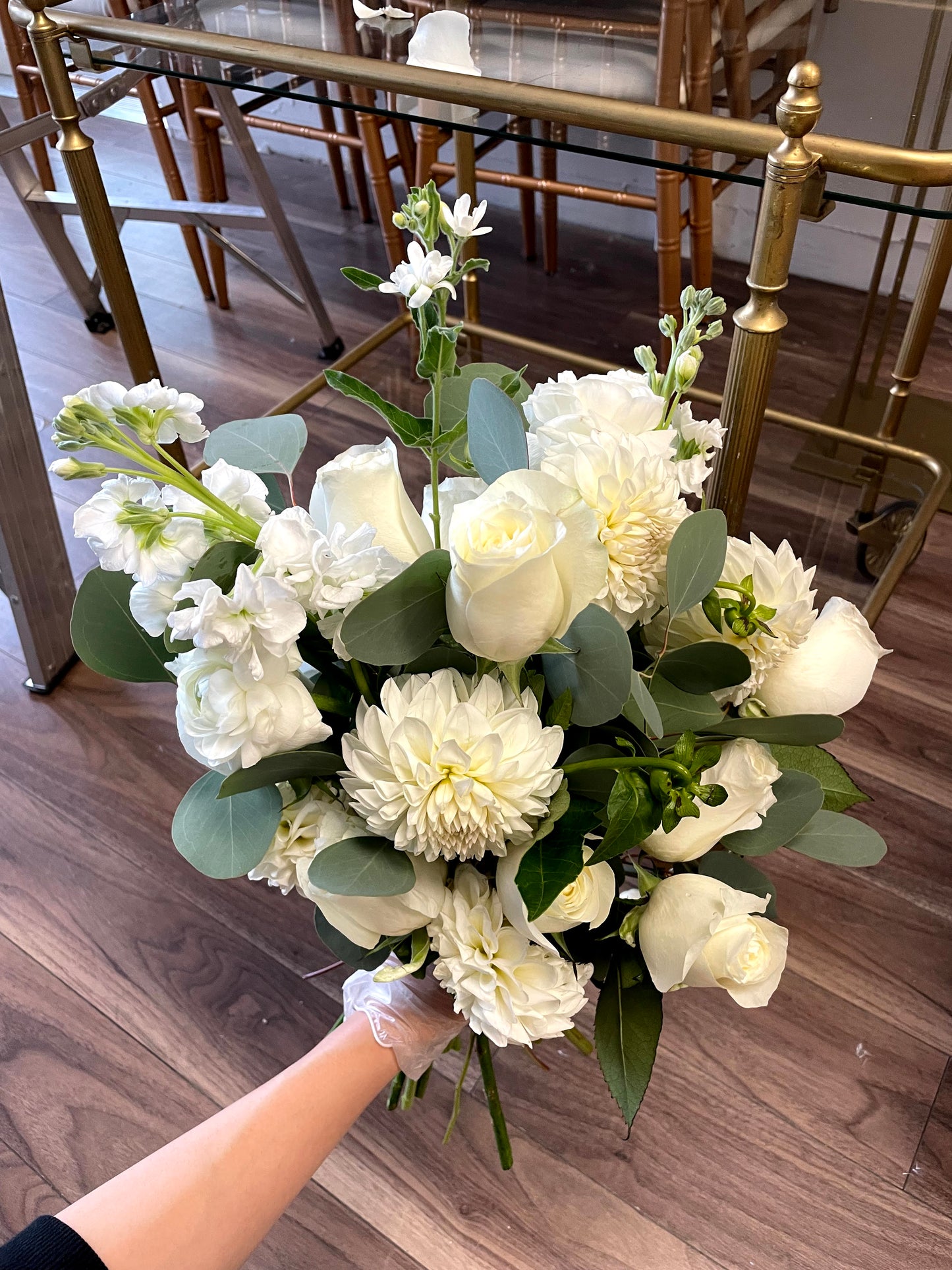 Mixed White & Green Bouquet