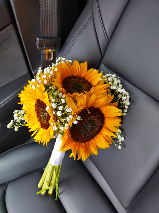 Sun & Cloud Hand-Tied Bouquet